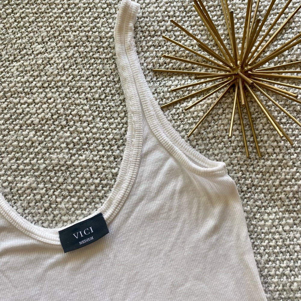 VICI White Tank Top
